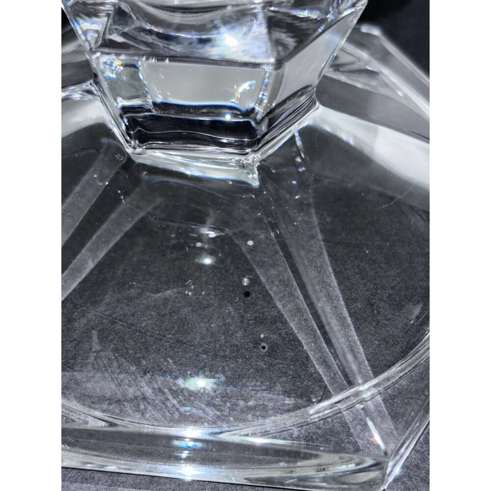 Vintage Val St. Lambert Crystal Vase Art Deco